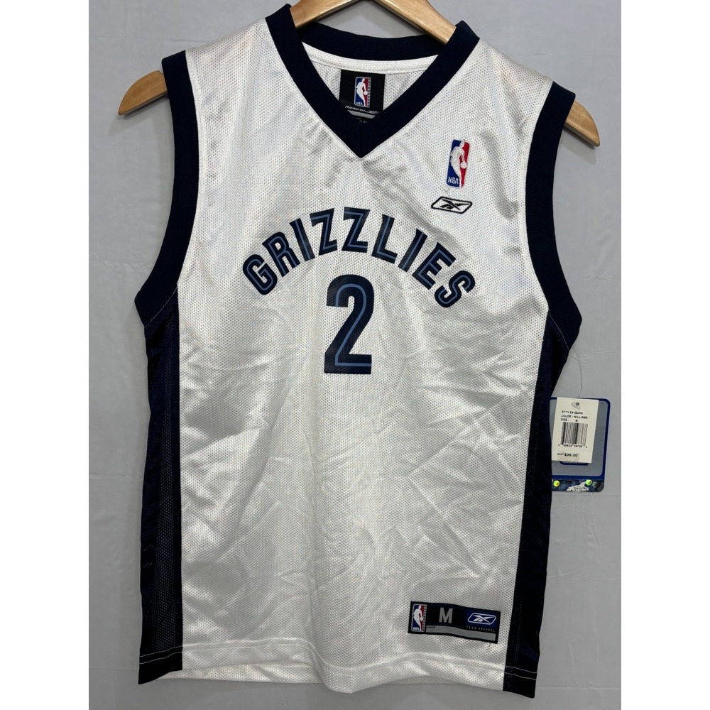 Memphis Grizzlies Reebok NBA Jersey Boys White Jason Williams #2‎ Medium NWT